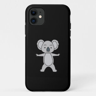 Cute Baby Koala With A Smile Standing Up iPhone 11 Case