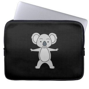 Cute Baby Koala With A Smile Standing Up Laptop Sleeve