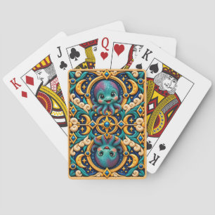 Cute Baby Kraken, Mythical Playing Cards