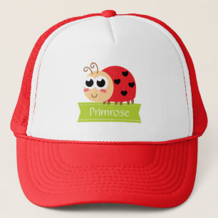 Cute Baby Ladybug with heart spots Trucker Hat