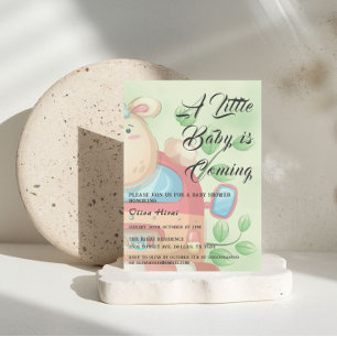 Cute Baby Lamb Baby Shower Invitation