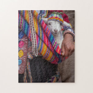 Cute Baby Lamb Sheep Peruvian Jigsaw Puzzle