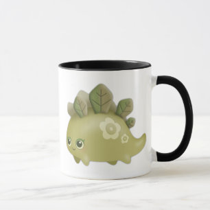 Cute Baby Leafy Dino - kawaii style mug