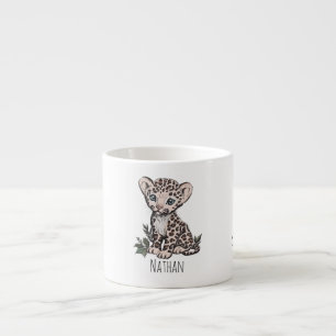 Cute Baby Leopard Boy Kids Mug