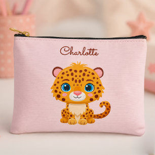 Cute Baby Leopard Safari Animal Kids Accessory Pouch