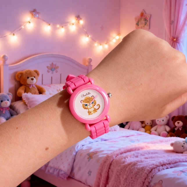 Cute Baby Leopard Safari Animal Kids Watch (Creator Uploaded)