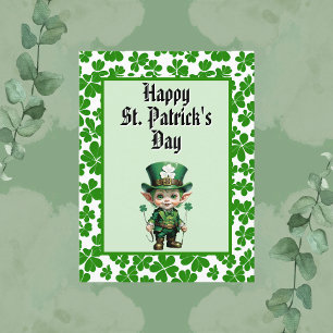 Cute Baby Leprechaun St. Patrick's Day Postcard