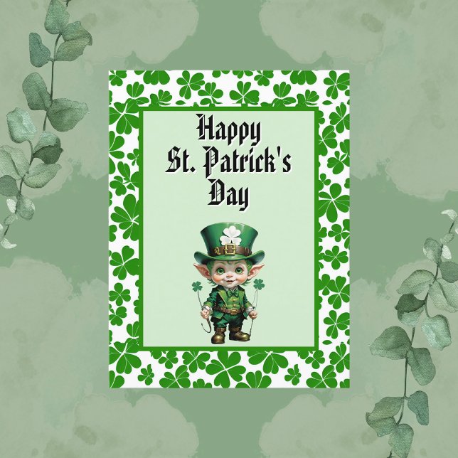 Cute Baby Leprechaun St. Patrick's Day Postcard (Creator Uploaded)