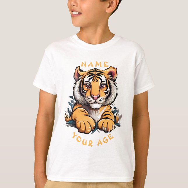Cute Baby Lion Children's  T-Shirt (Front)