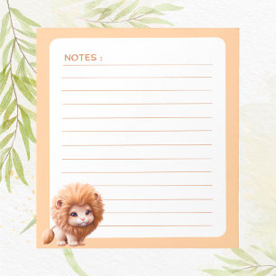 Cute Baby Lion  Notepad