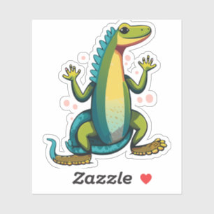 Cute Baby Lizard Cartoon Charactor