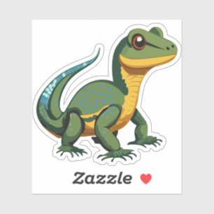 Cute Baby Lizard Cartoon Charactor