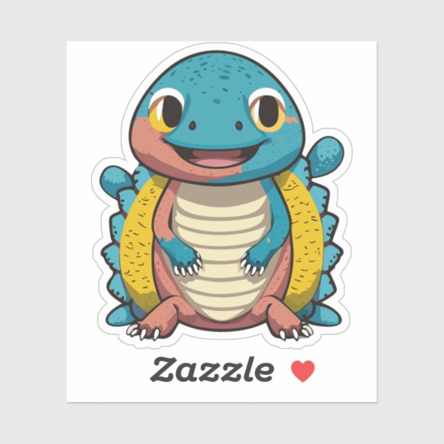 Cute Baby Lizard Cartoon Charactor (Sheet)