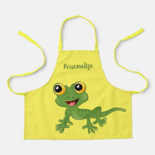 Cute Baby Lizard Gecko Kids Personalised Apron