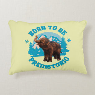 Cute Baby Mammoth Prehistoric Kids Birthday Decorative Cushion