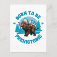 Cute Baby Mammoth Prehistoric Kids Birthday