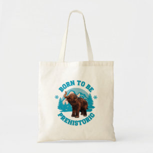 Cute Baby Mammoth Prehistoric Kids Birthday Tote Bag