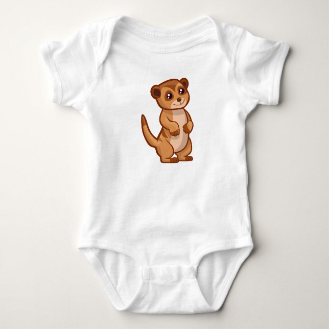 Cute Baby Meerkat Bodysuit (Front)