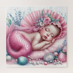 Cute baby Mermaid jigsaw puzzle