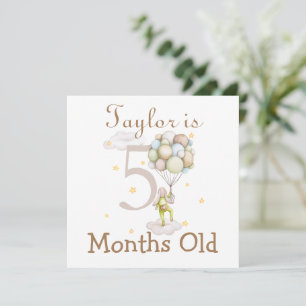 Cute Baby Milestones Markers 5 and 6 Months Old