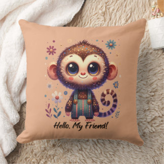 Cute Baby Monkey Cushion