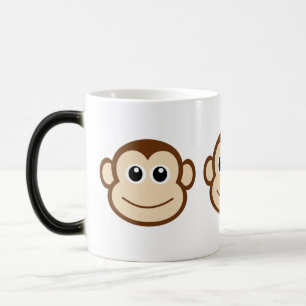 Cute Baby Monkey Face Magic Mug