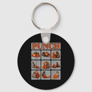 Cute baby monkey named punch shirt punch monkey key ring