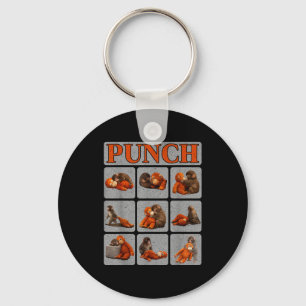 Cute baby monkey named punch shirt punch monkeyCut Key Ring
