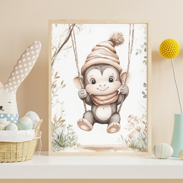 Cute Baby Monkey Poster (Creator Uploaded)