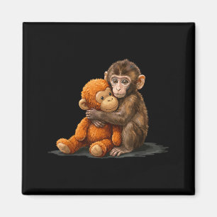 Cute baby monkey punch meme Cute baby monkey punch Magnet