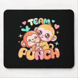 Cute baby monkey punch team punch Cute baby monkey Mouse Mat