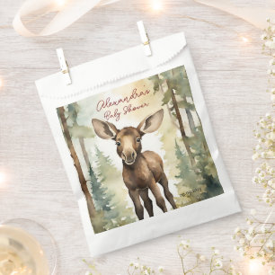 Cute Baby Moose Gender Neutral Baby Shower Favour Bags