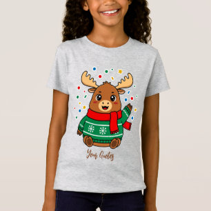 Cute Baby Moose Hello T-Shirt