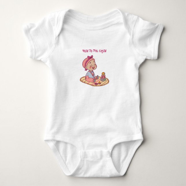 Cute Baby Motif Bodysuit (Front)