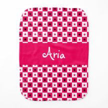Cute Baby Mum To Be Monogrammed Burp Cloths