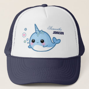 Cute baby narwhal - Personalised Trucker Hat