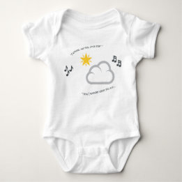 Cute baby nursery rhyme twinkle little star baby bodysuit