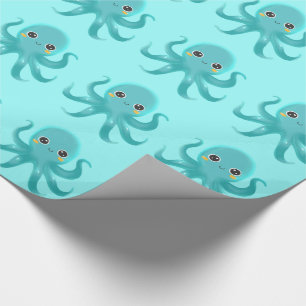 Cute Baby Octopus Wrapping Paper