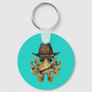 Cute Baby Octopus Zombie Hunter Key Ring