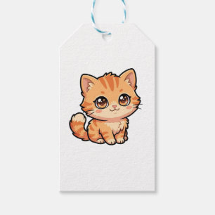 Cute Baby Orange Tabby Kitten Classic Gift Tags