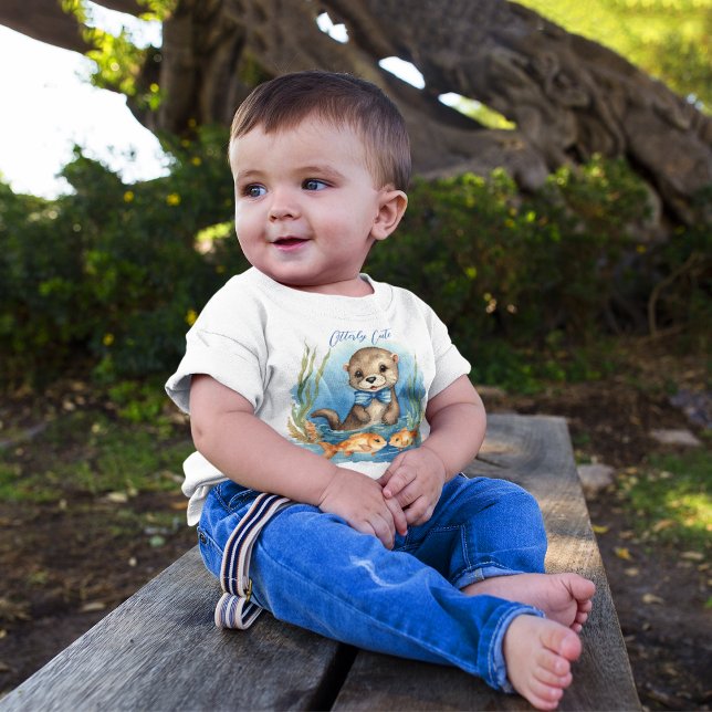 Cute Baby Otter Boy  T-Shirt (Creator Uploaded)