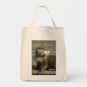 Cute Baby Otter Tote Bag