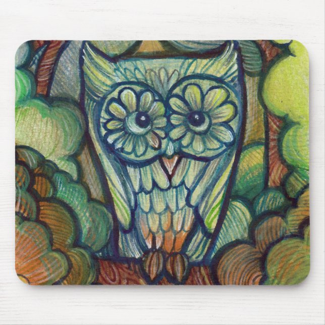 Cute Baby Owl                                      Mouse Mat (Front)