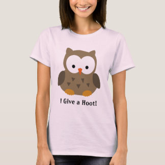 Cute Baby Owl Personalised T-Shirt