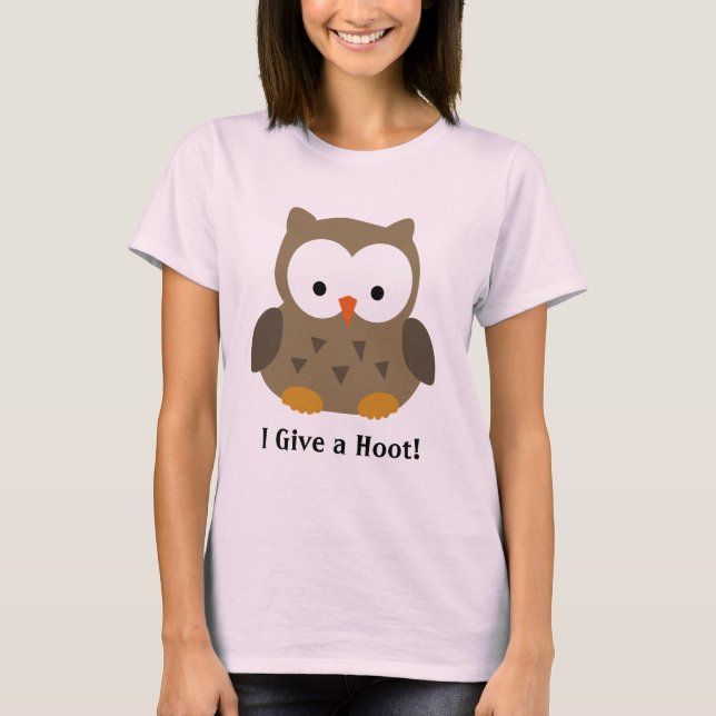 Cute Baby Owl Personalised T-Shirt (Front)