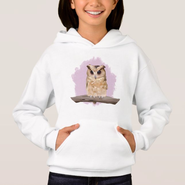 Cute Baby Owl - Pink (Front)