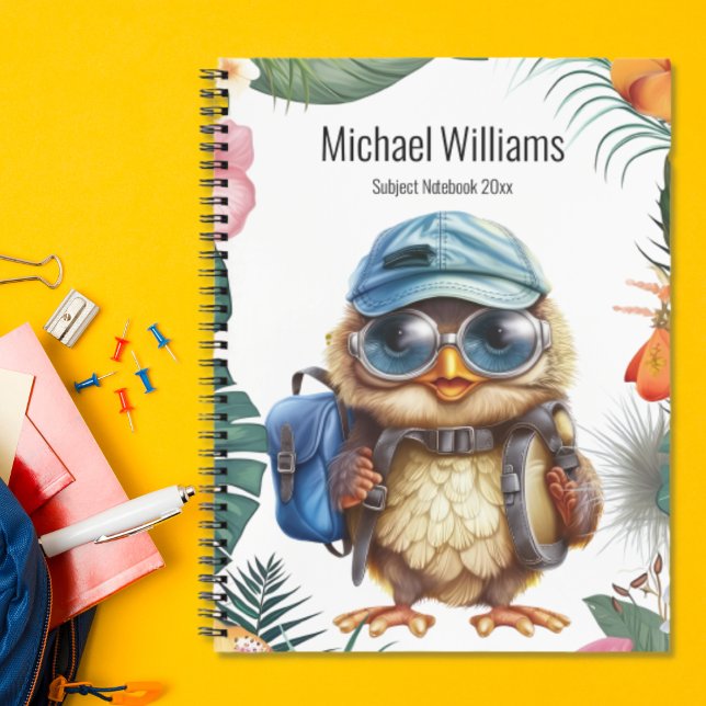 Cute baby owl with backpack, caps and sunglass planner (Creator Uploaded)