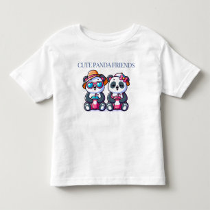 Cute Baby Panda Design Toddler T-Shirt