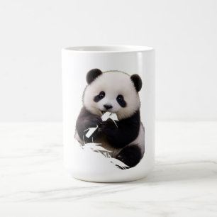 Cute Baby Panda Eating Bamboo Women's T-Shirt Coffee Mug