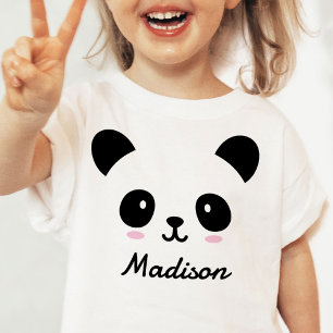 Cute Baby Panda Face Personalised T-Shirt